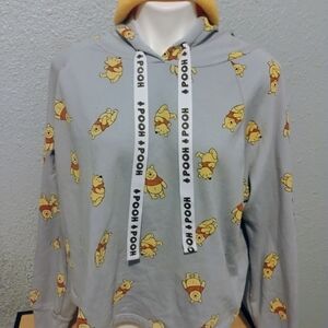 Disney Gray Hoodie with‎ Winnie the Pooh Print